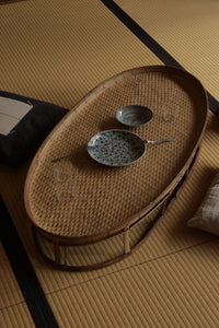 Katu BAMBOO OVAL TABLE｜PLAIN｜97 × 46.5 cm