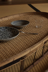 Katu BAMBOO OVAL TABLE｜PLAIN｜97 × 46.5 cm