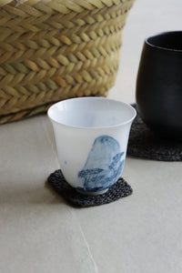먹 Meok ink-dyed Allo coaster 5 cm