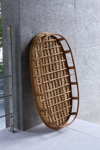 Katu 竹製楕円卓｜伝統柄｜104 × 57 cm