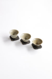 먹 Meok ink-dyed Allo coaster 5 cm