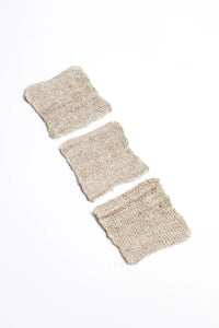 Allo coaster 10 cm in natural undyed finish