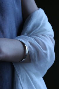 Pwo Karen SILVER BANGLE｜PLAIN / STAMPED