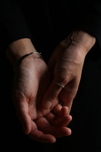 Pwo Karen SILVER BANGLE｜PLAIN / STAMPED