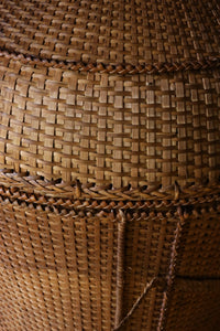 Katu CARRYING BASKET｜EXTRA LARGE WITH LID｜MEDIUM DARK
