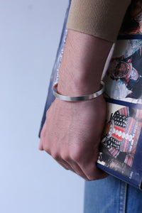 Pwo Karen SILVER BANGLE｜PLAIN / STAMPED
