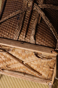 Katu CARRYING BASKET｜EXTRA LARGE WITH LID｜MEDIUM DARK