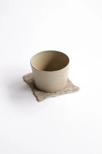 Allo coaster 10 cm in natural undyed finish