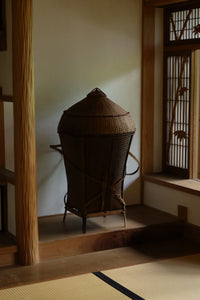 Katu CARRYING BASKET｜EXTRA LARGE WITH LID｜MEDIUM DARK