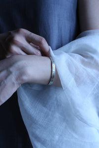 Pwo Karen SILVER BANGLE｜PLAIN / STAMPED