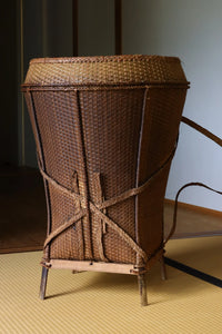 Katu CARRYING BASKET｜EXTRA LARGE WITH LID｜MEDIUM DARK