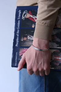 Pwo Karen SILVER BANGLE｜PLAIN / STAMPED